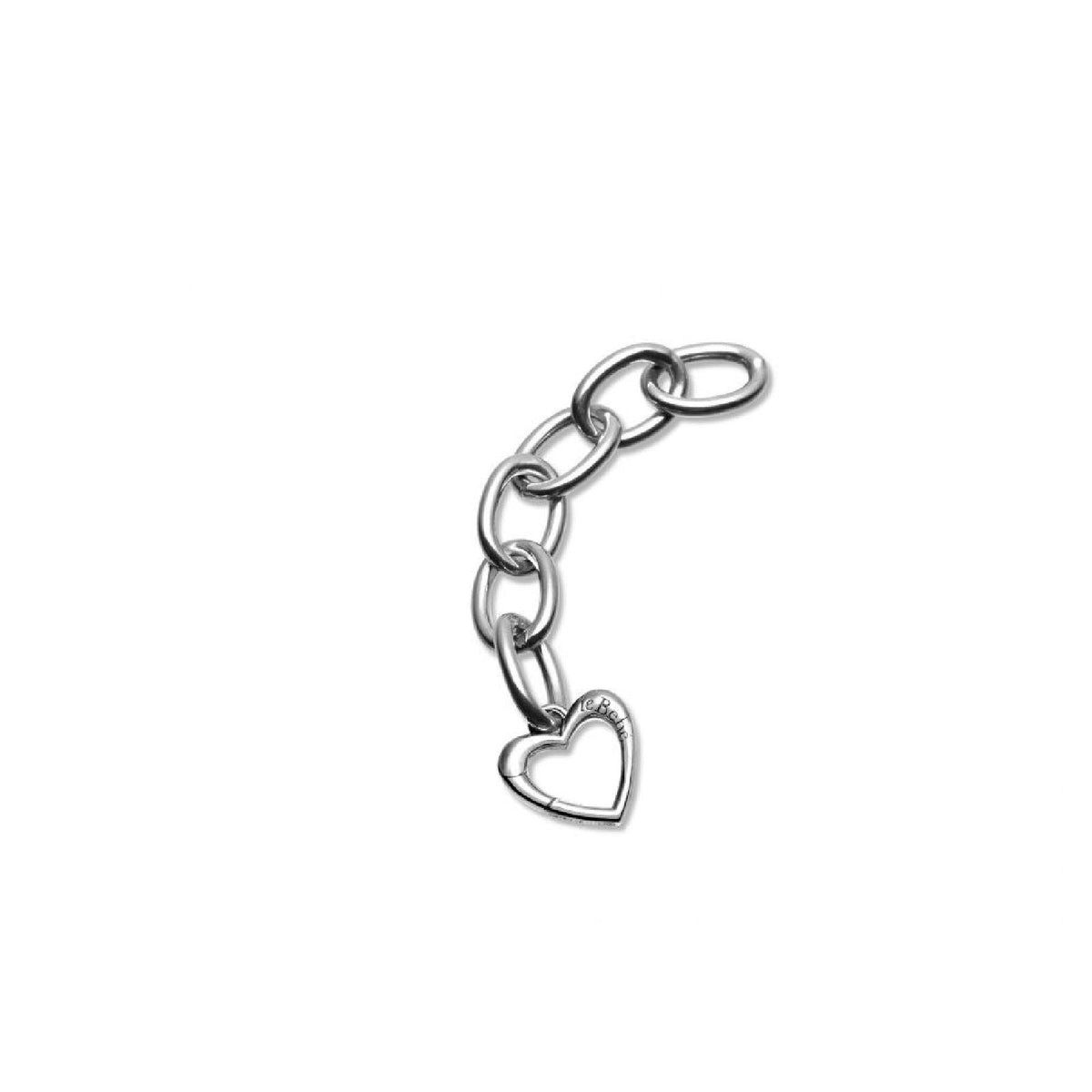 Link per Bracciale Componibile Lebebé Lockyourlove Argento 6 Maglie Ovali + 1 Cuore