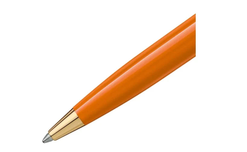 Penna a Sfera Montblanc Pix Resina Arancione Finiture Dorate