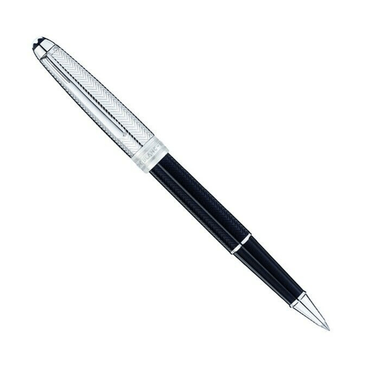 Penna Roller Montblanc Meisterstuck Douè Silver Barley