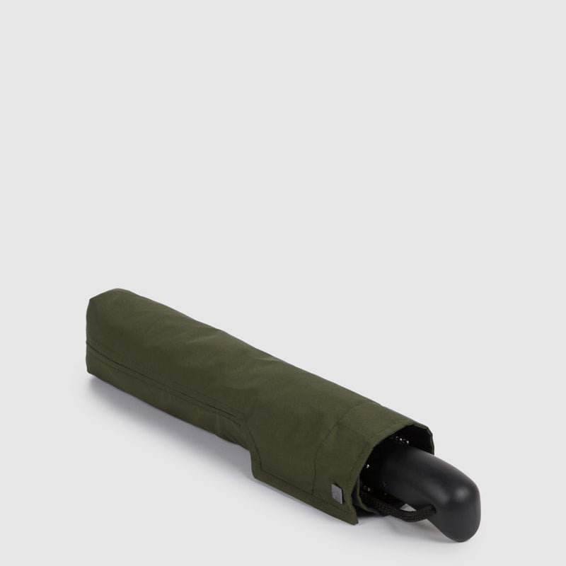 Ombrello Piquadro Automatico Open Close Antivento Tessuto Riciclato Verde
