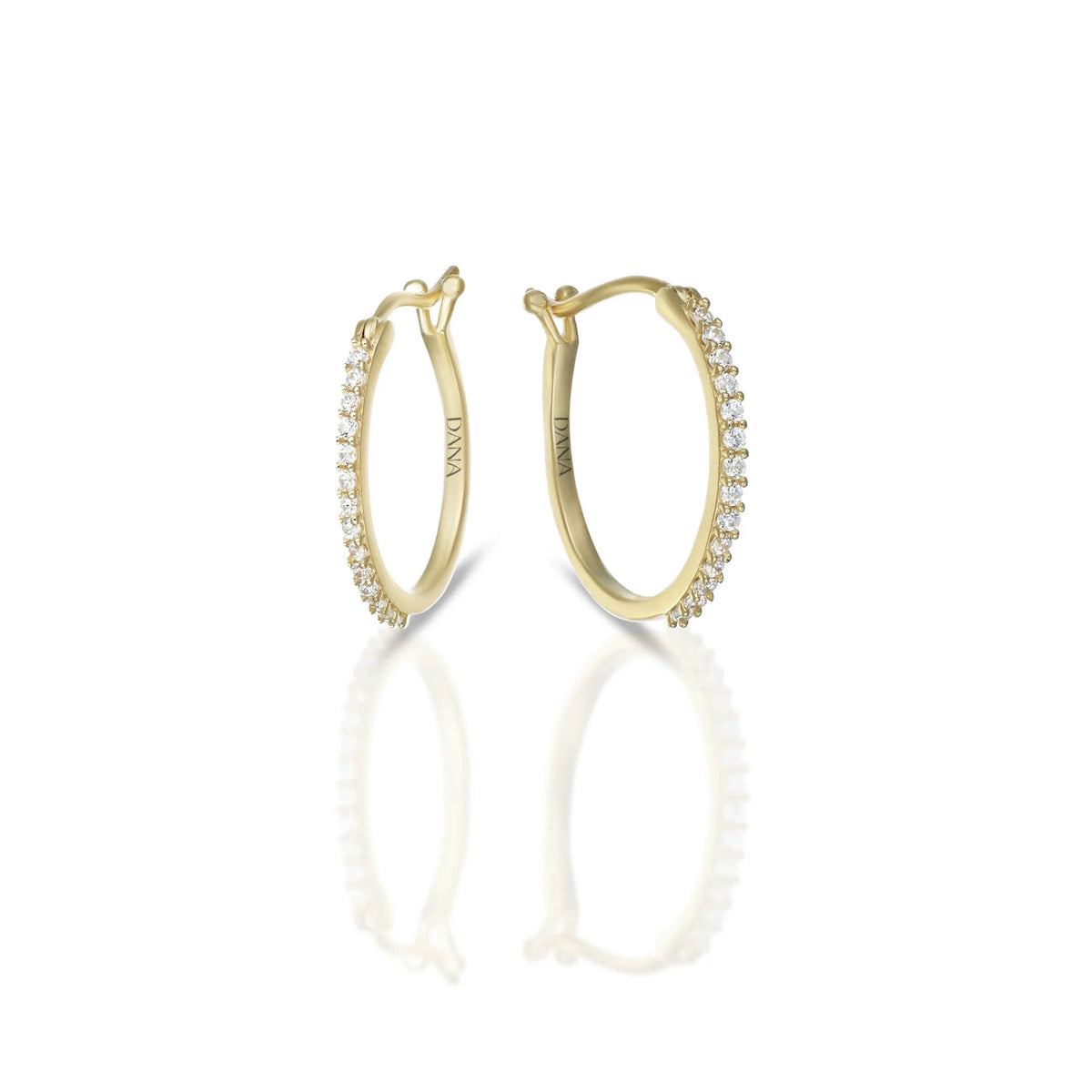 Orecchini Dana Luma Boccole Og 9 Kt Con Zirconi