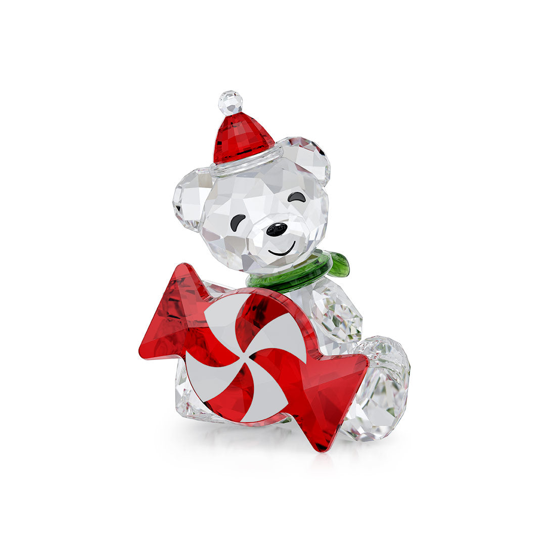 Decorazioni Natalizie Swarovski Kris Bear Christmas Edition 2021, Orsetto Kris