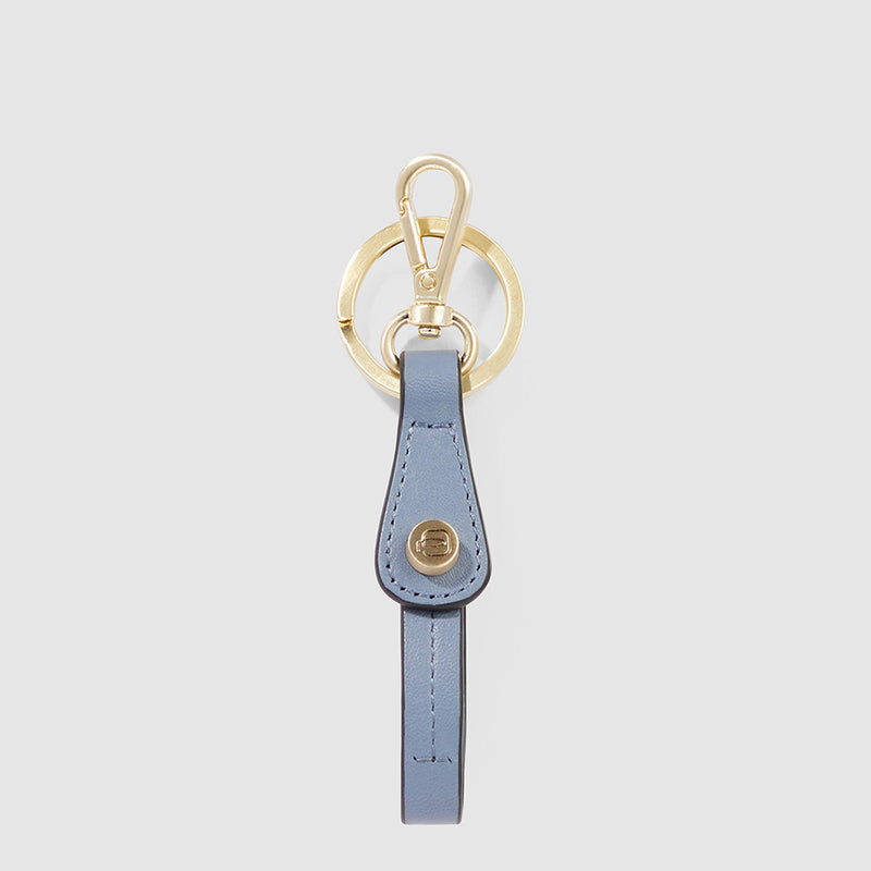 Portachiavi Piquadro Donna Inserto In Pelle Blu