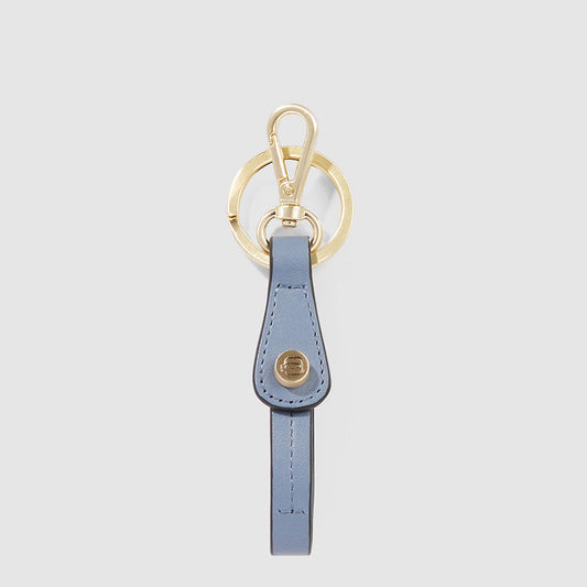 Portachiavi Piquadro Donna Inserto In Pelle Blu