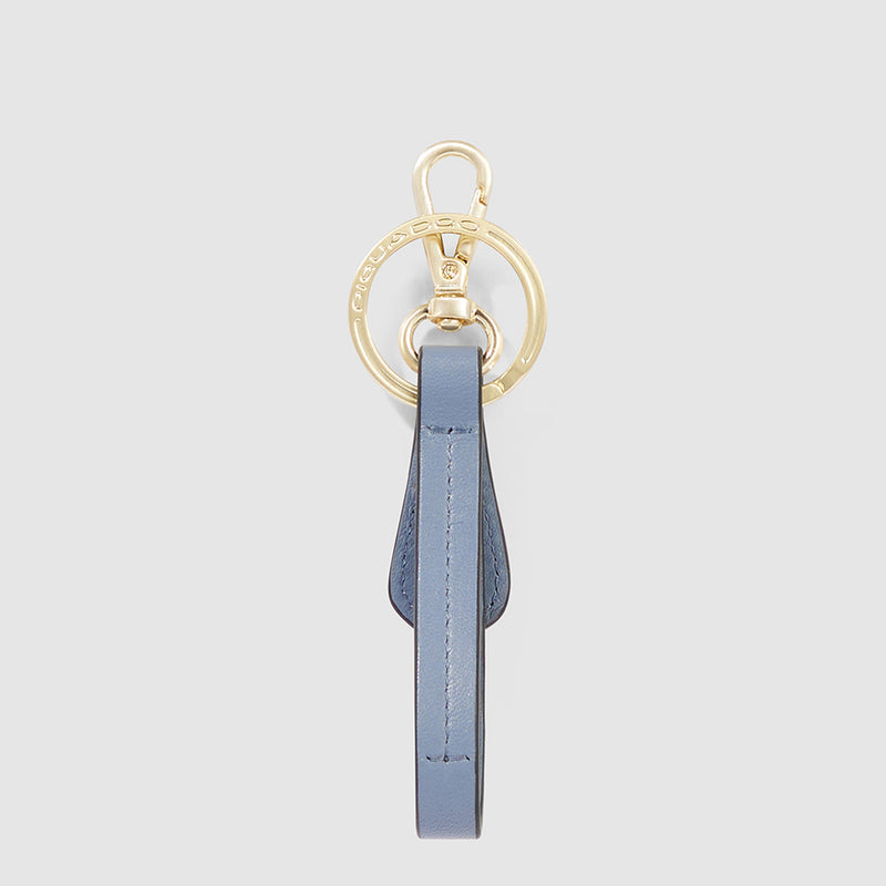 Portachiavi Piquadro Donna Inserto In Pelle Blu