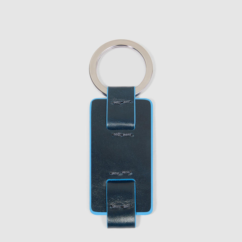 Portachiavi Piquadro Uomo Inserto Pelle Blu