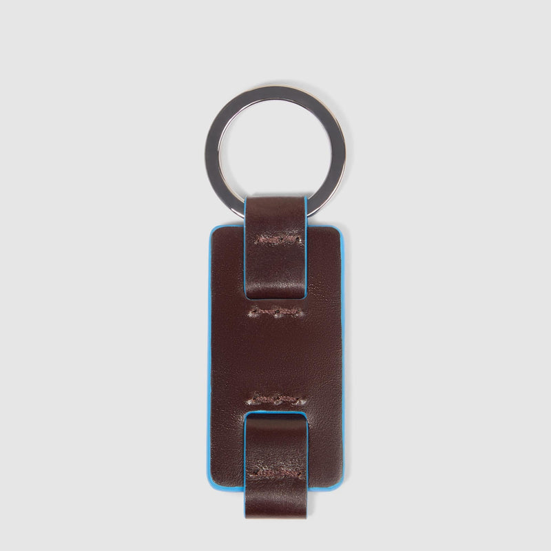 Portachiavi Piquadro Uomo Inserto Pelle Mogano