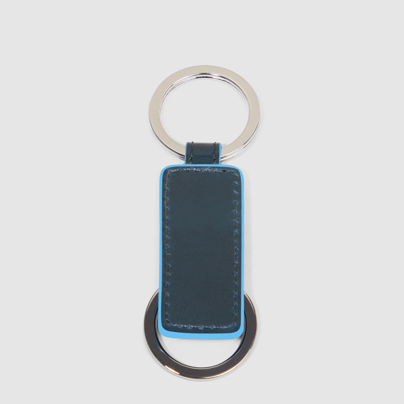 Portachiavi Piquadro Uomo Inserto Pelle Blu