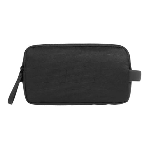 Beauty Piquadro Case In Tessuto Nero Inserti Pelle Nera