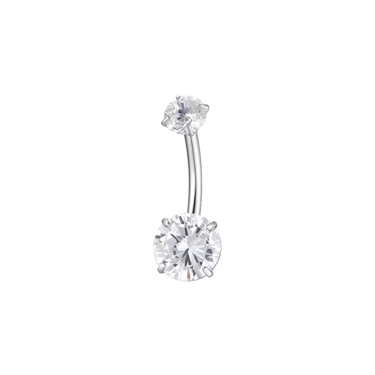 Piercing Luca Barra Acciaio Ad Arco Doppio Punto Luce