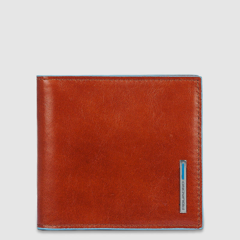 Portafogli Piquadro Blue Square Portafoglio Porta Euro Pelle Nera