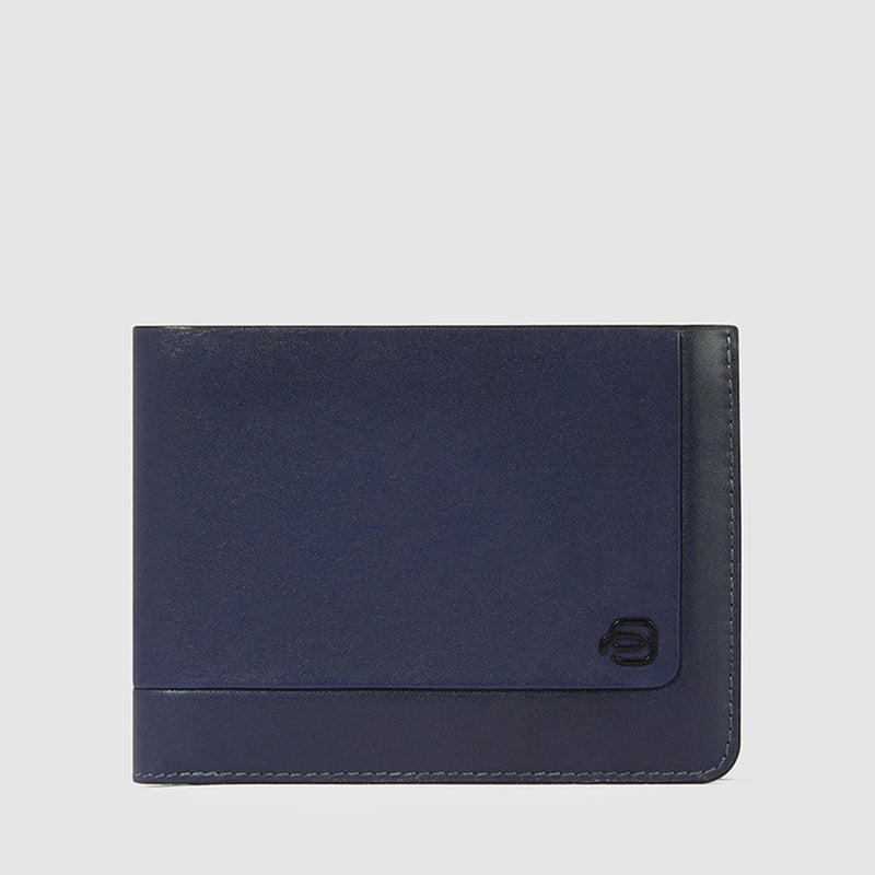 Portafogli Piquadro Portafoglio Uomo Portamonete Portadocumenti In Pelle Blu