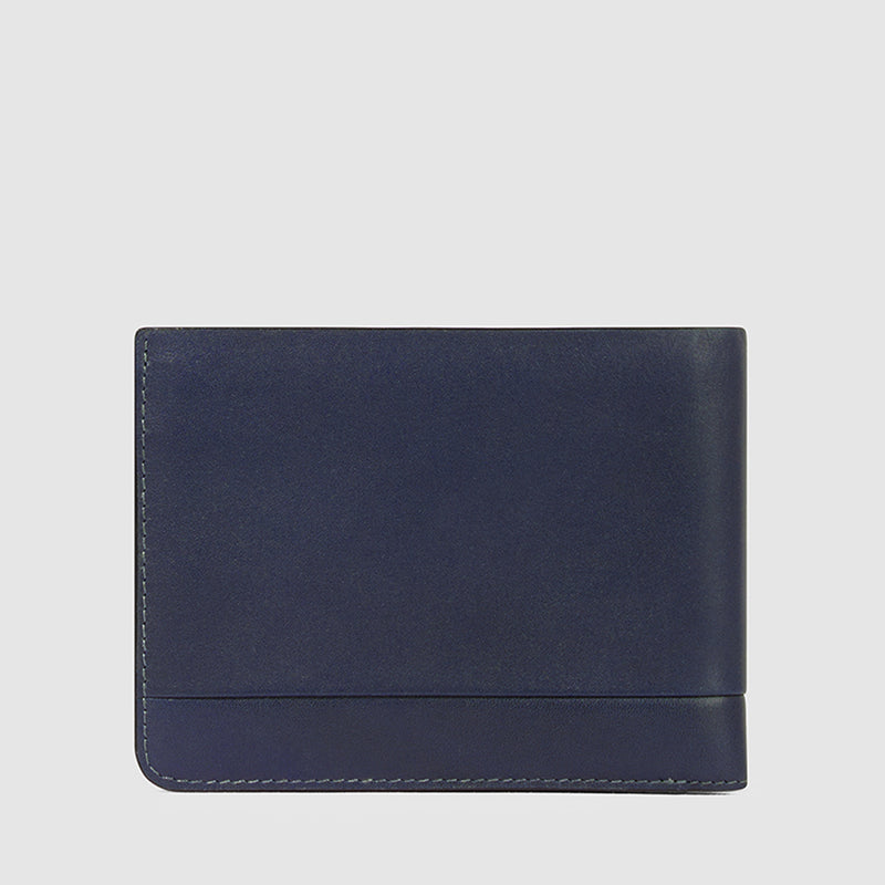 Portafogli Piquadro Portafoglio Uomo Portamonete Portadocumenti In Pelle Blu