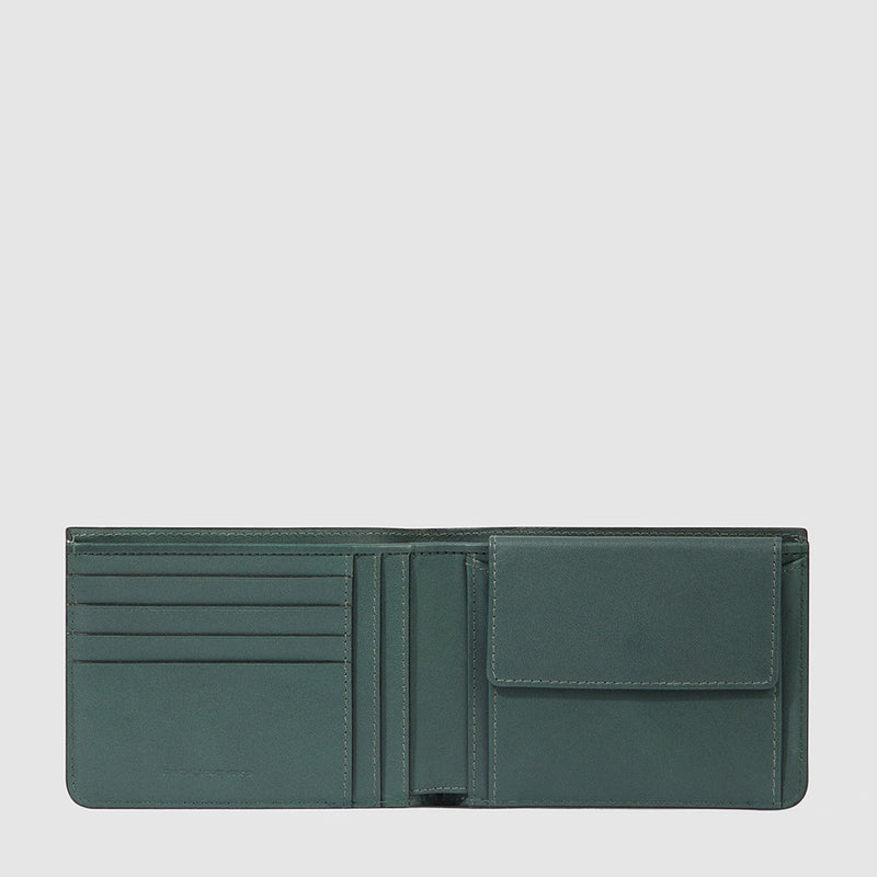 Portafogli Piquadro Portafoglio Uomo Portamonete Portadocumenti In Pelle Verde