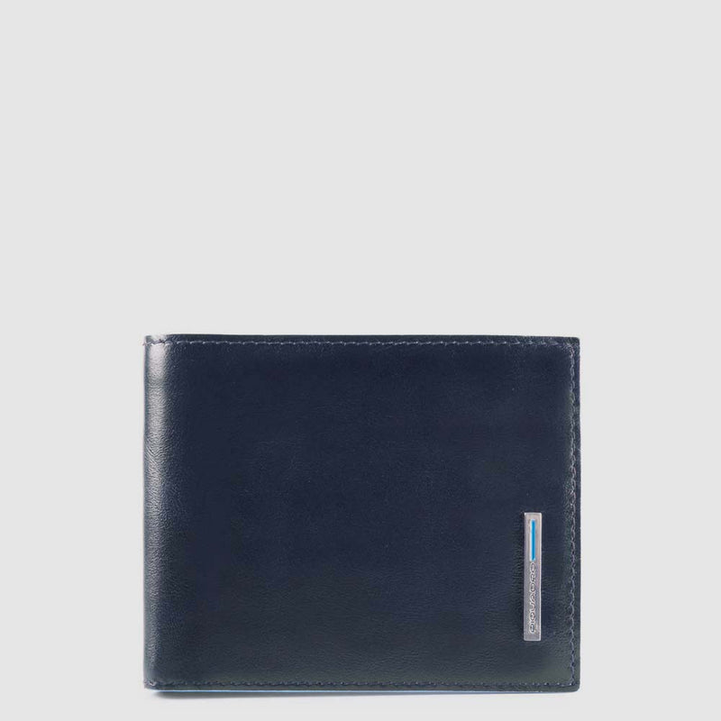Portafogli Piquadro Portafoglio Uomo Portamonete Portadocumenti Removibile In Pelle Blu