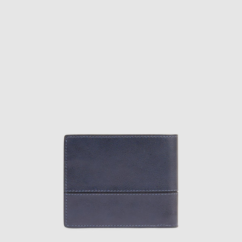 Portafogli Piquadro Portafoglio Uomo Portamonete Pelle Blu