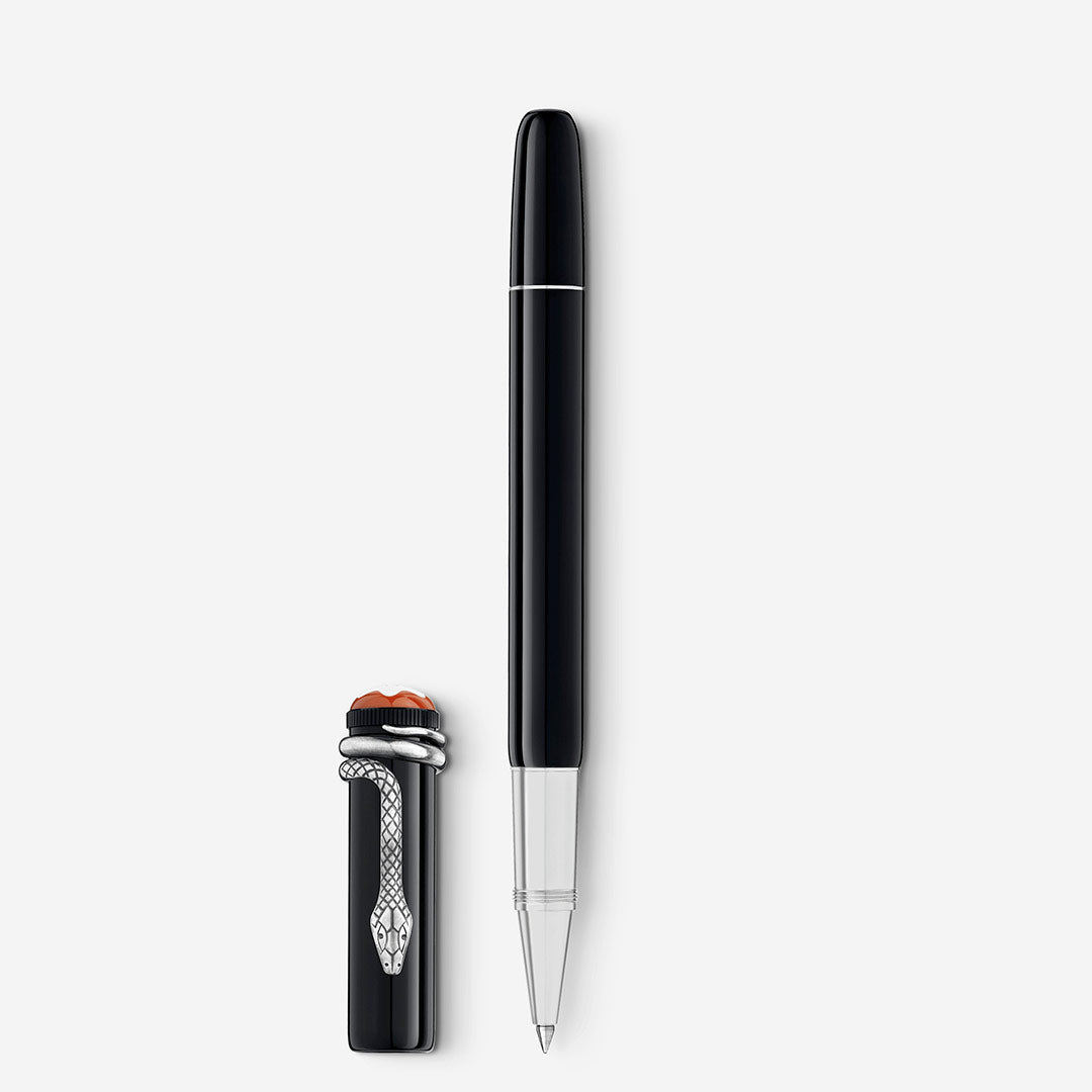 Penna Roller Montblanc Heritage Rouge e Noir Resina Nera