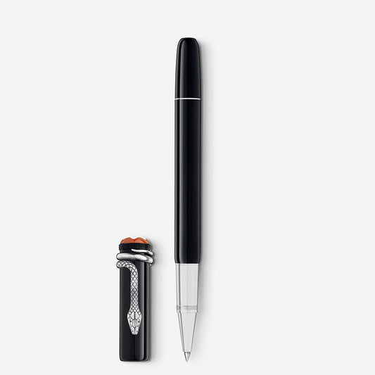Penna Roller Montblanc Heritage Rouge e Noir Resina Nera