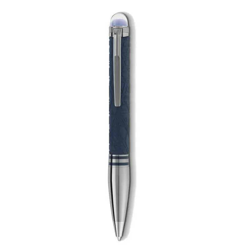 Penne Montblanc Starwalker Spaceblue Doué Resina Blu
