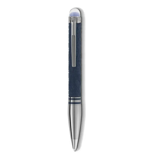 Penne Montblanc Starwalker Spaceblue Doué Resina Blu