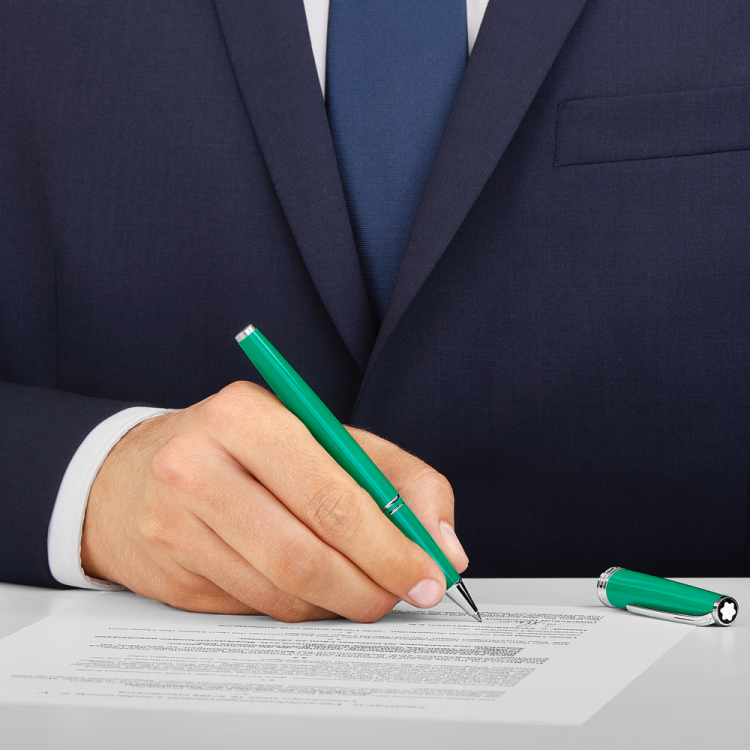 Penna Roller Montblanc Pix  Resina Verde