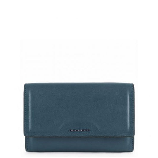 Portafogli Piquadro Portafoglio Donna Portamonete Porta Documenti In Pelle Blu