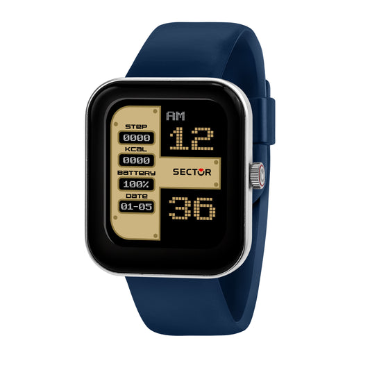 Orologio Sector S-03 Smartwatch Cinturino In Silicone Blu