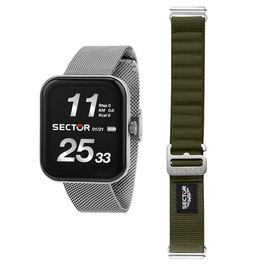 Orologio Sector S-03 Pro Light Smartwatch Bracciale Maglia Milanese