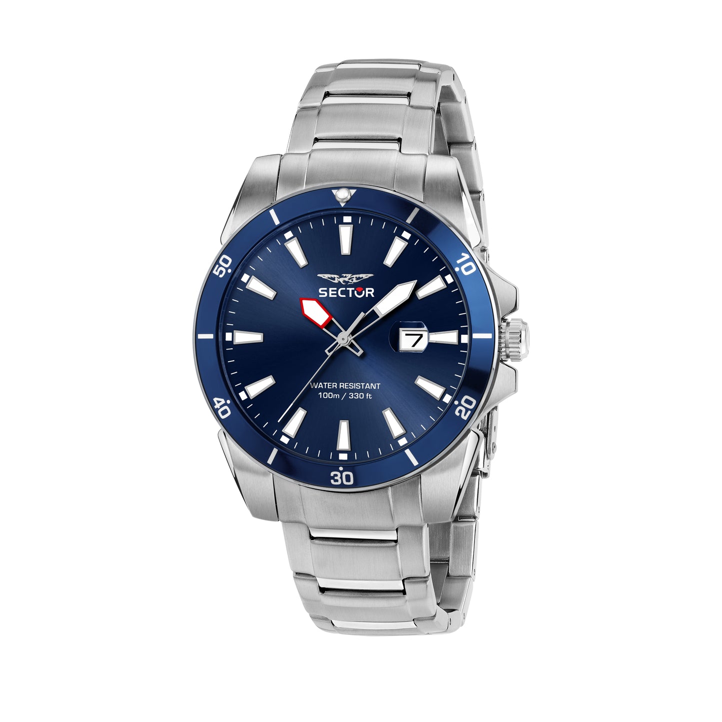 Orologio Sector 450 41 mm Braccialato Blu