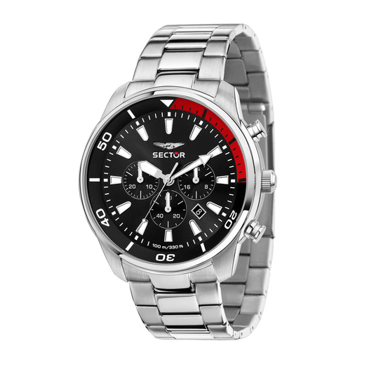 Orologio Sector Oversize Chrono 48 mm Nero