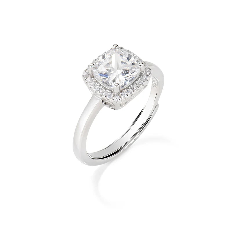 Anello Amen Regolabile Diamonds Argento Contornato da Zirconi - Misura 16-20