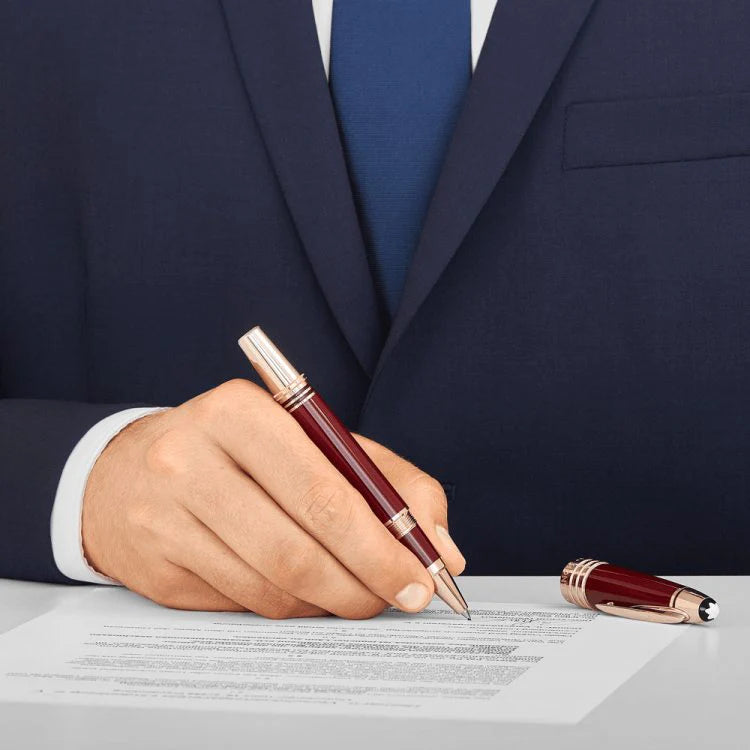 Penna Roller Montblanc Great Characters Homage John F. Kennedy Resina Bordeaux Edizione Speciale