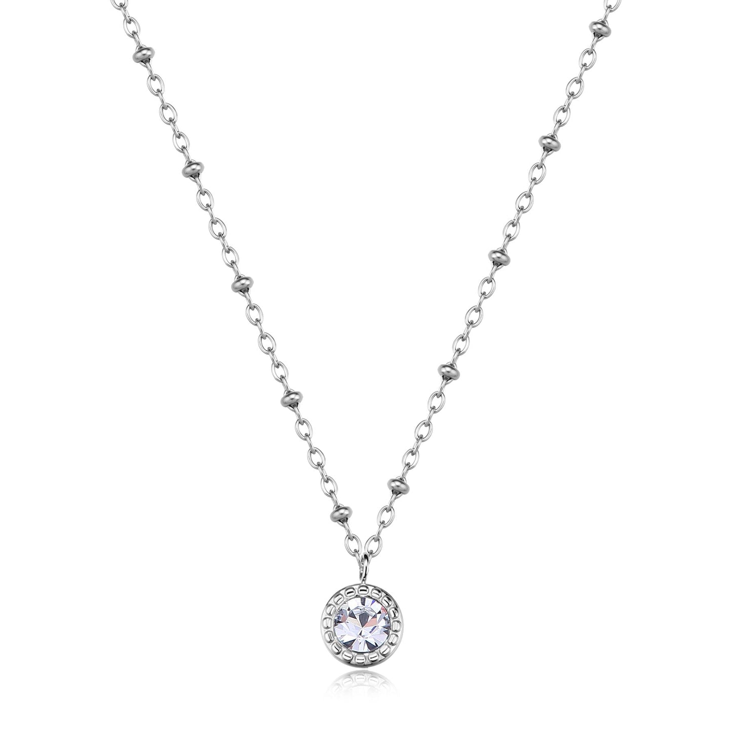 Collana Sagapò Aurora Acciaio con Punto Luce