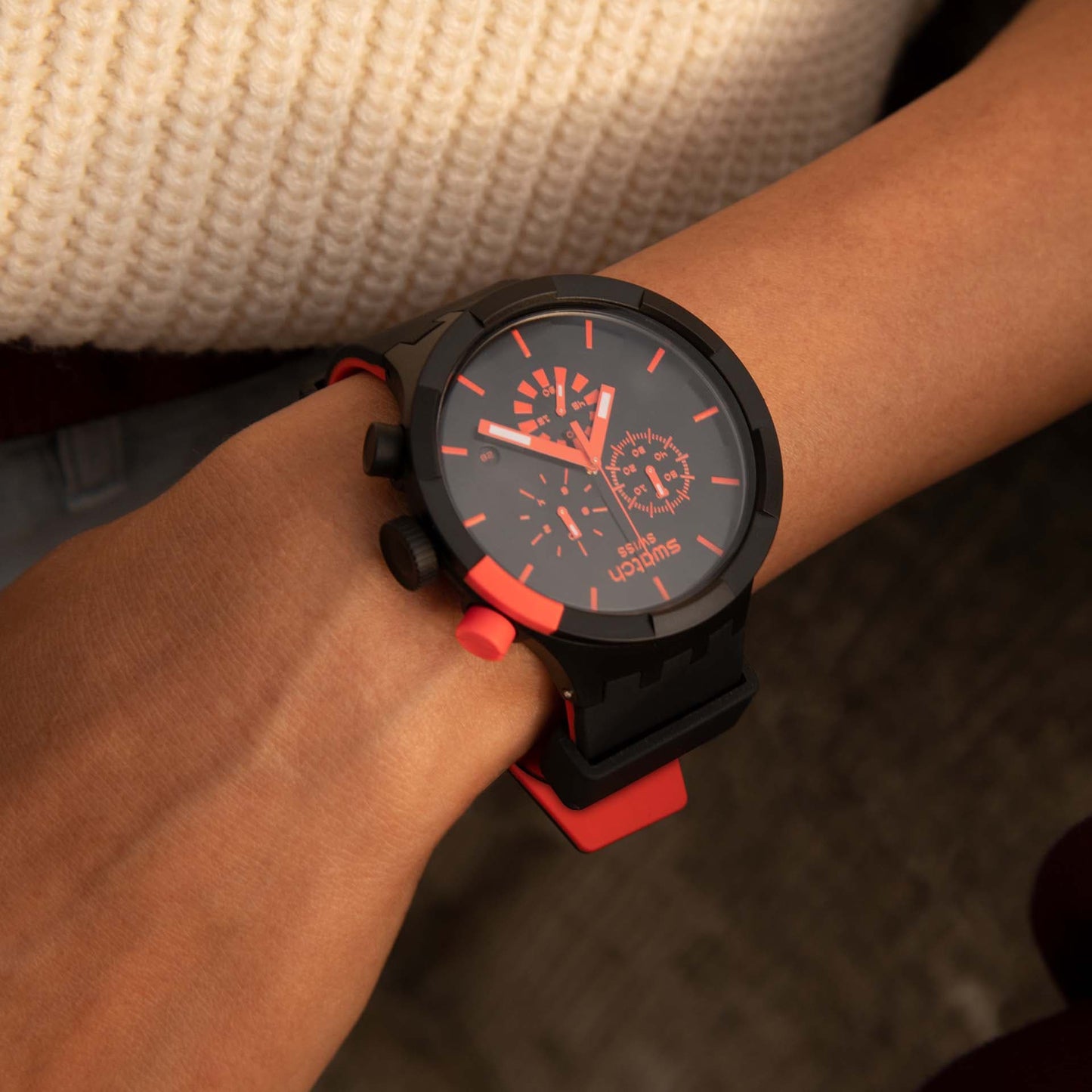 Orologio Swatch Checkpoint Red Chrono