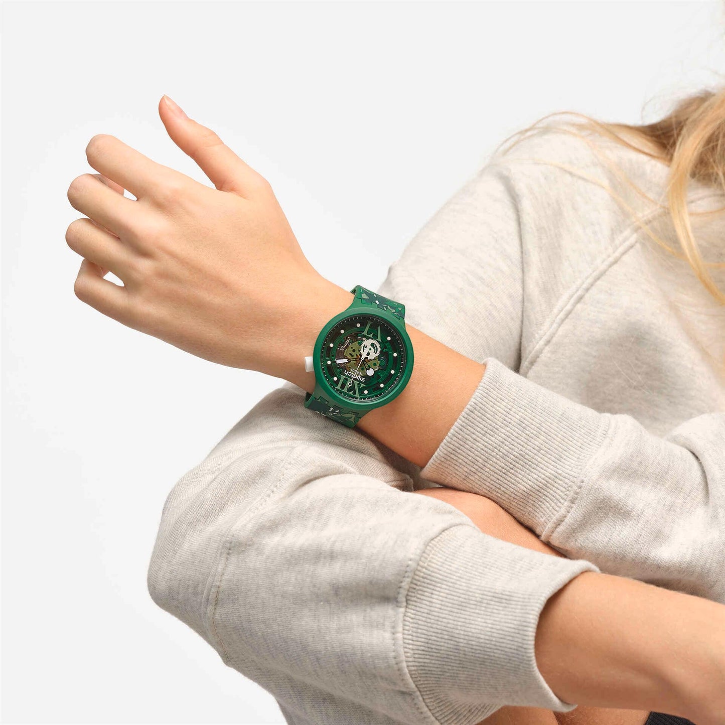 Orologio Swatch Camoflower Green