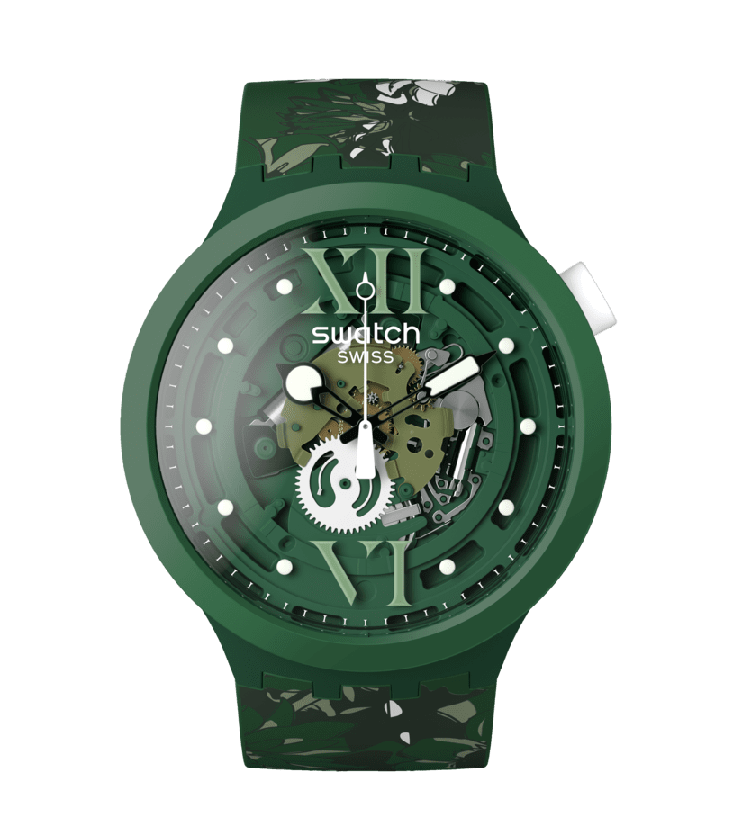 Orologio Swatch Camoflower Green