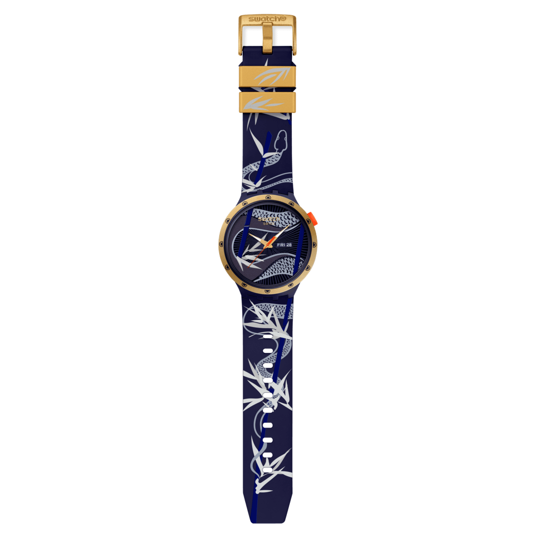 Orologio Swatch Blue And Golden Lithe Dancer