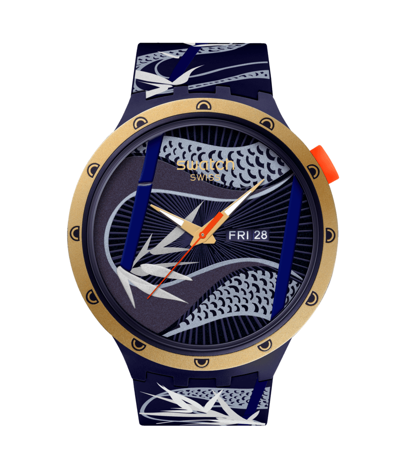 Orologio Swatch Blue And Golden Lithe Dancer
