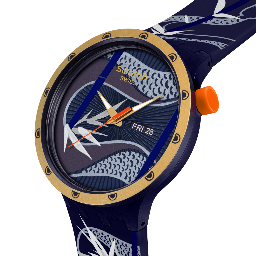 Orologio Swatch Blue And Golden Lithe Dancer