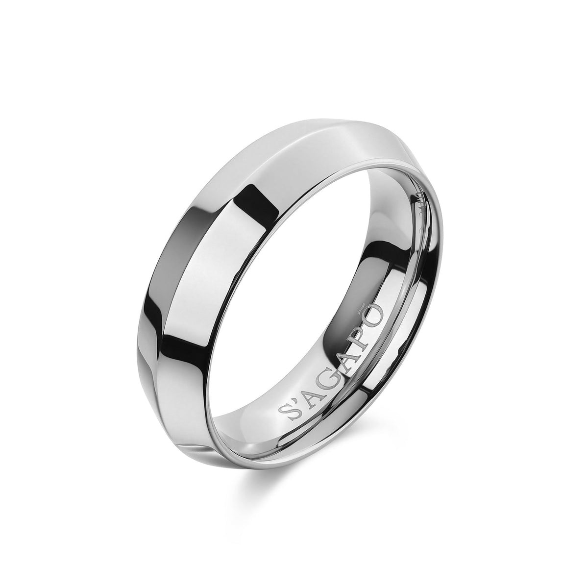 Anello Uomo Sagapò Bound Acciaio - Misura 21