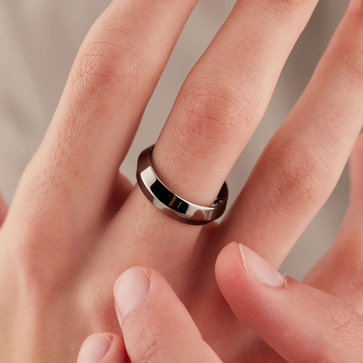 Anello Uomo Sagapò Bound Pvd Nero - Misura 21