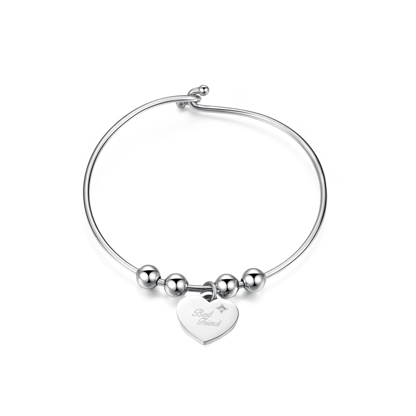 Bracciale Rigido Sagapò Be My Always Sfere e Cuore