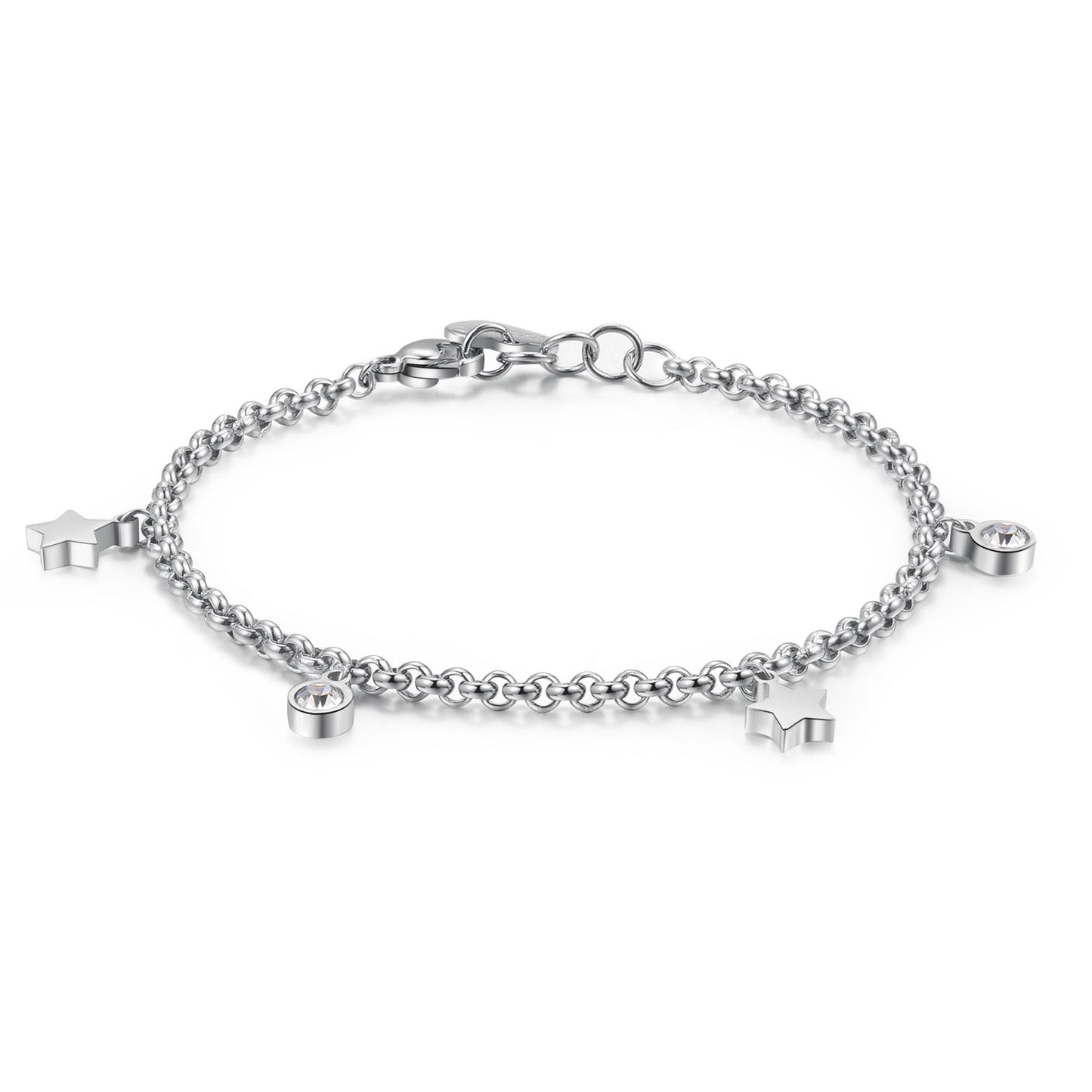 Bracciale Sagapò Luce Acciaio Con Charms