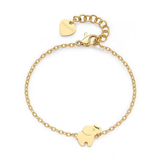Bracciale Sagapò Click Pvd Oro Elefantino