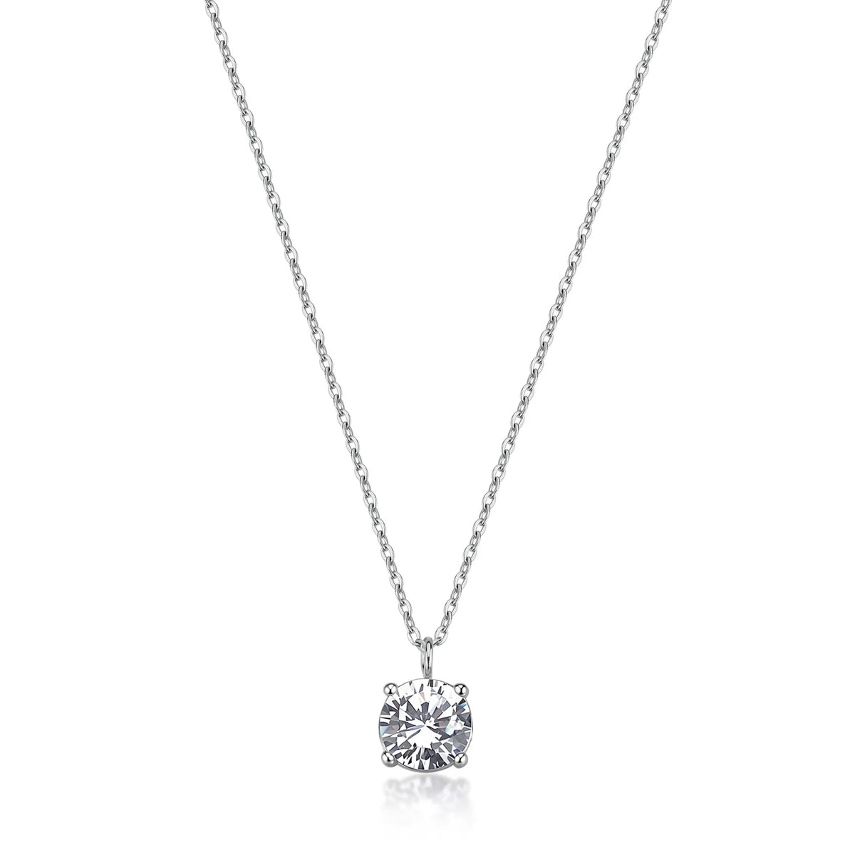 Collana Girocollo Sagapò Dazzly Acciaio Maglia Forzatina Centrale Cubic Zirconia