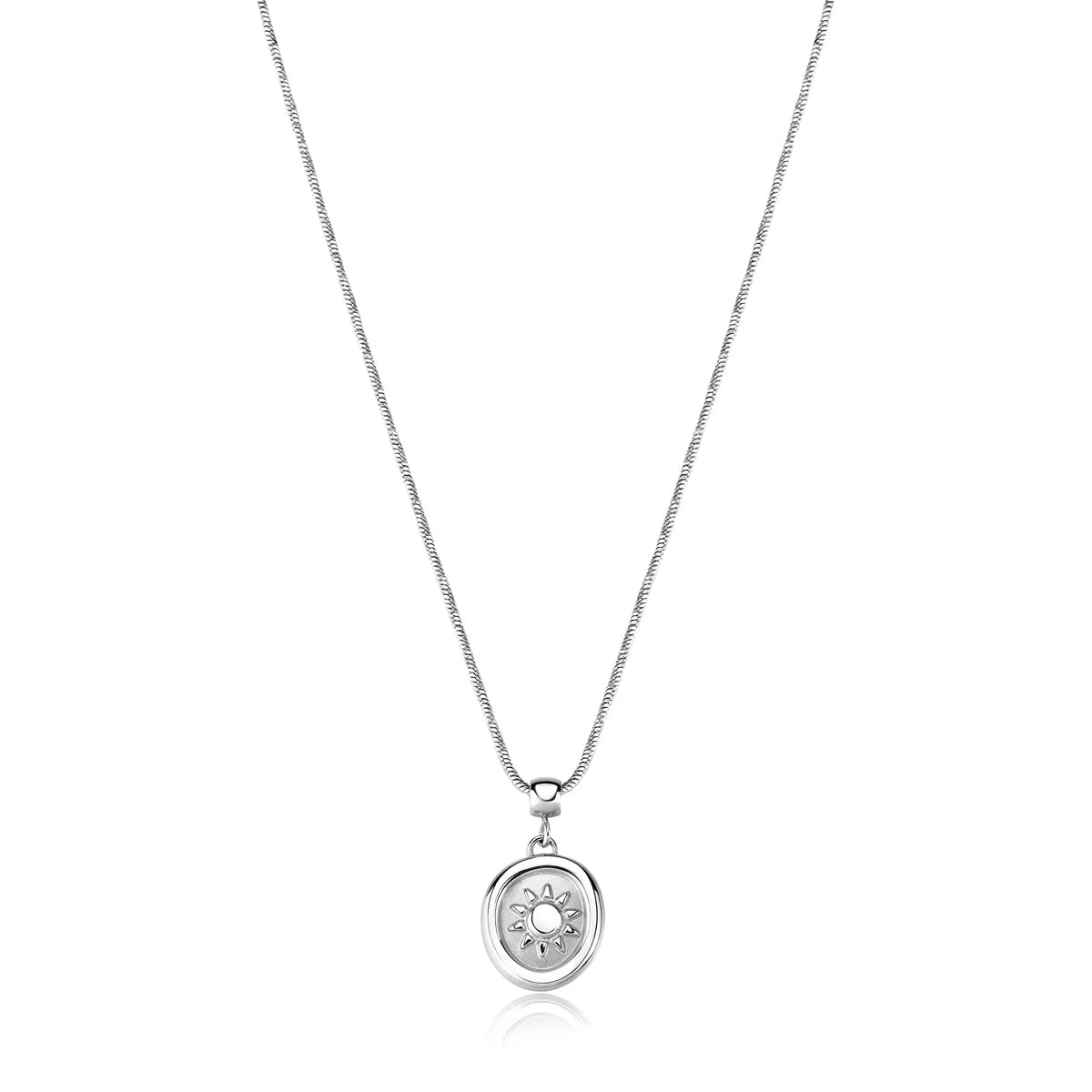 Collana Sagapò Feelings Acciaio Pendente Satinato Sole