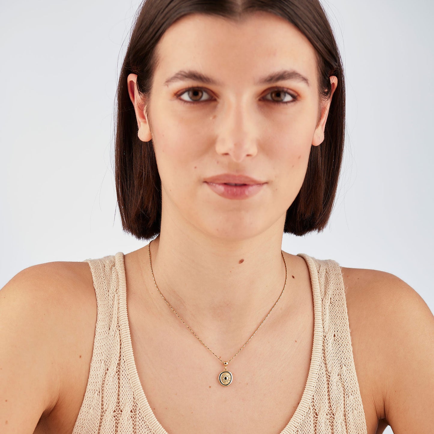 Collana Sagapò Feelings Pvd Oro Pendente Satinato Sole