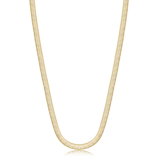 Collana Sagapò Chunky Pvd Oro Snake Piatta