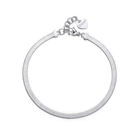 Cavigliera Sagapò Chunky Acciaio Maglia Snake
