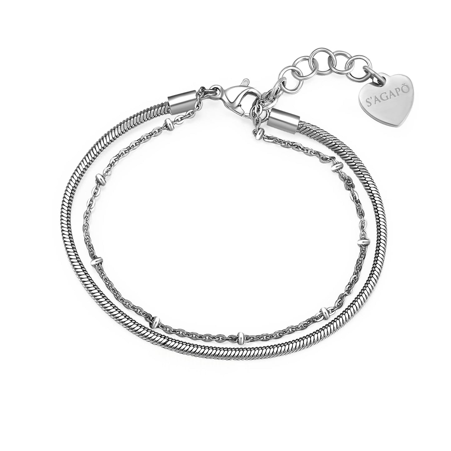 Bracciale Sagapò Chunky In Acciaio